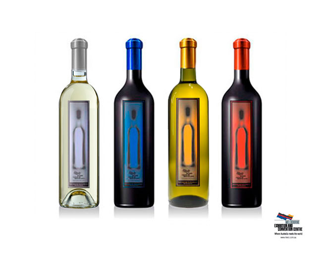 Melbourne Exhibition and Convention Centre - Wine Label design for House wines