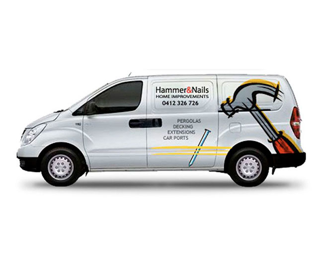 Hammer and Nails Home Improvements - Graphics and Van design