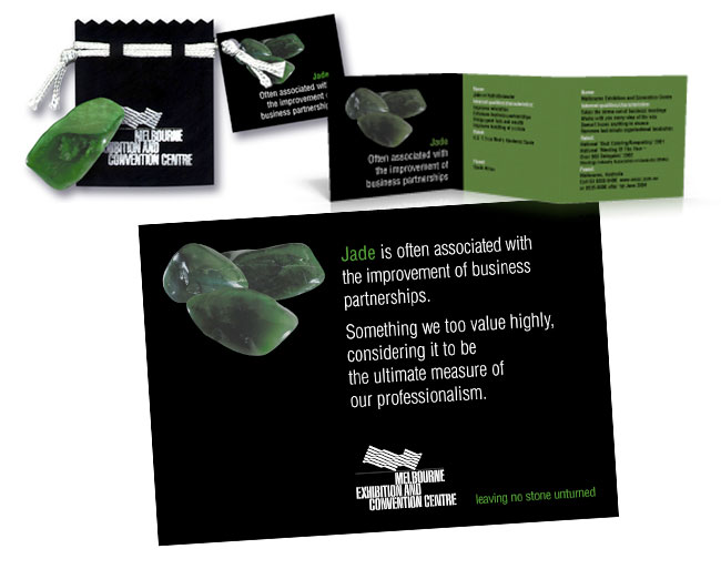 Melbourne Exhibition and Convention Centre - Gem Stone Direct Mail B2B Promotional Campaign